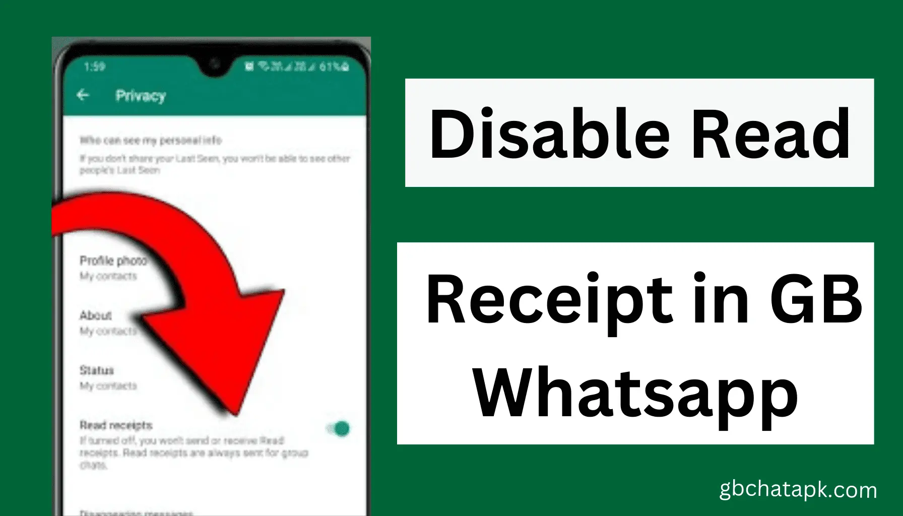 Disable Read Receipt in GB Whatsapp