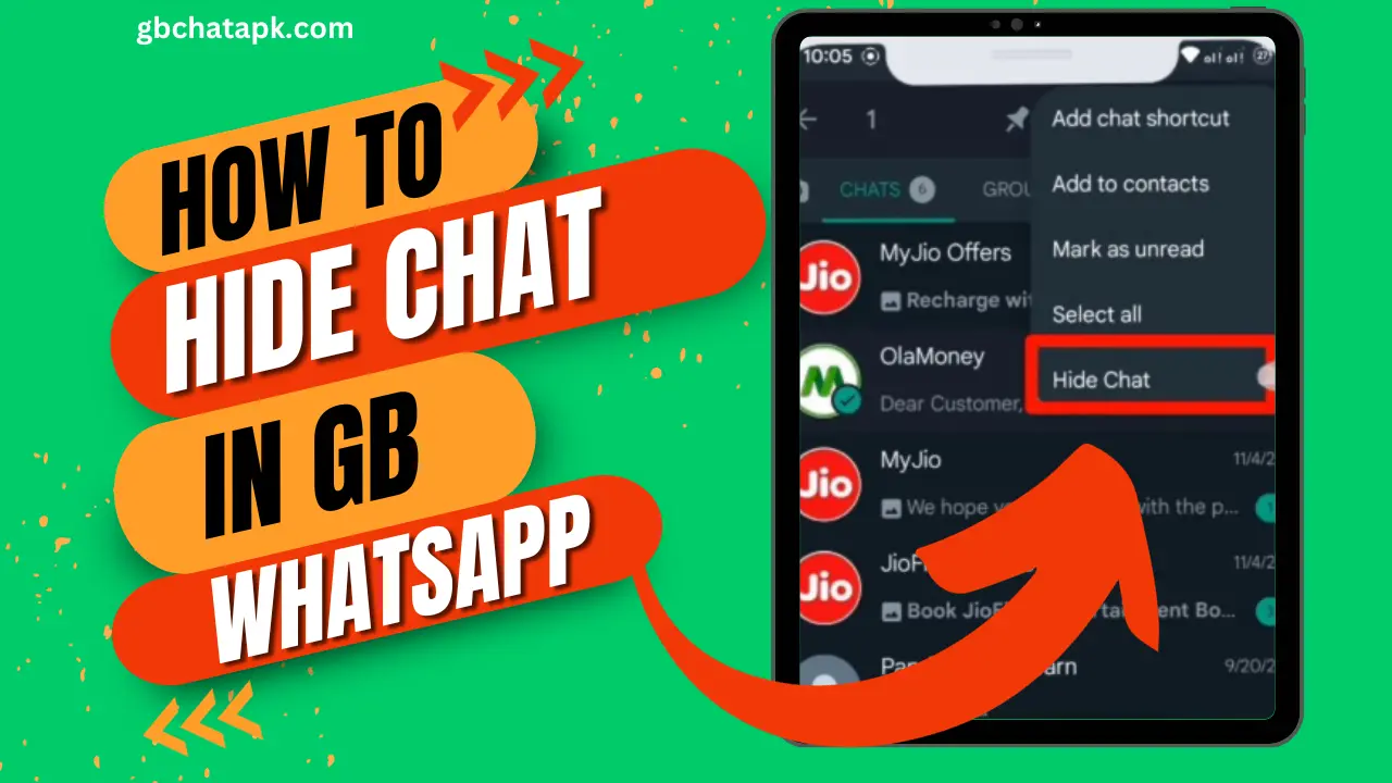 How to hide chat in gb whatsapp