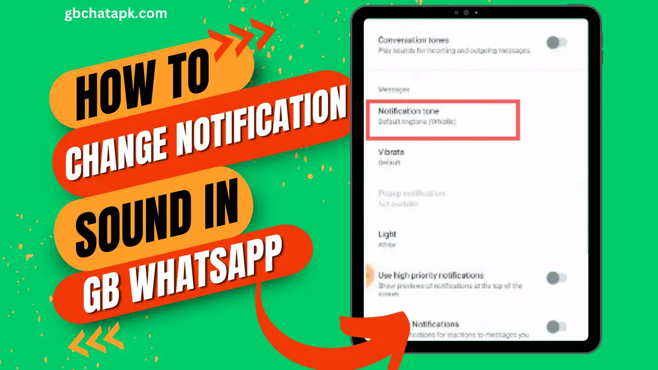 how to change notification sound in gb whatsapp