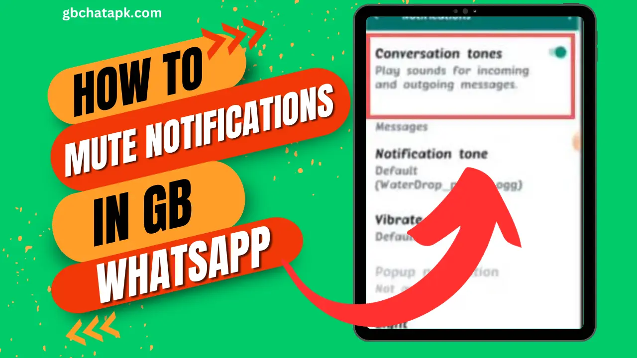 how to mute notifications in gb whatsapp