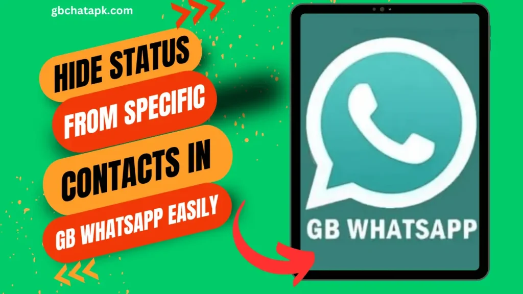 How to hide your online status from specific contacts in GB WhatsApp 