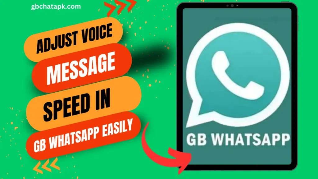 How to adjust voice message playback speed in GB WhatsApp