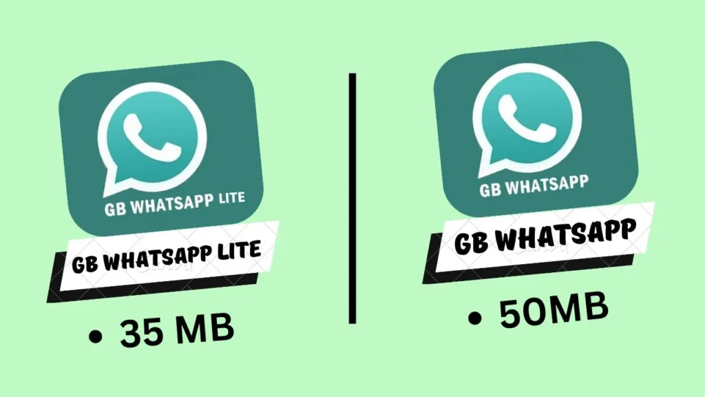 gb whatsapp lite vs gb whatsapp